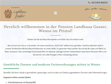 Tablet Screenshot of landhaus-gasser.at